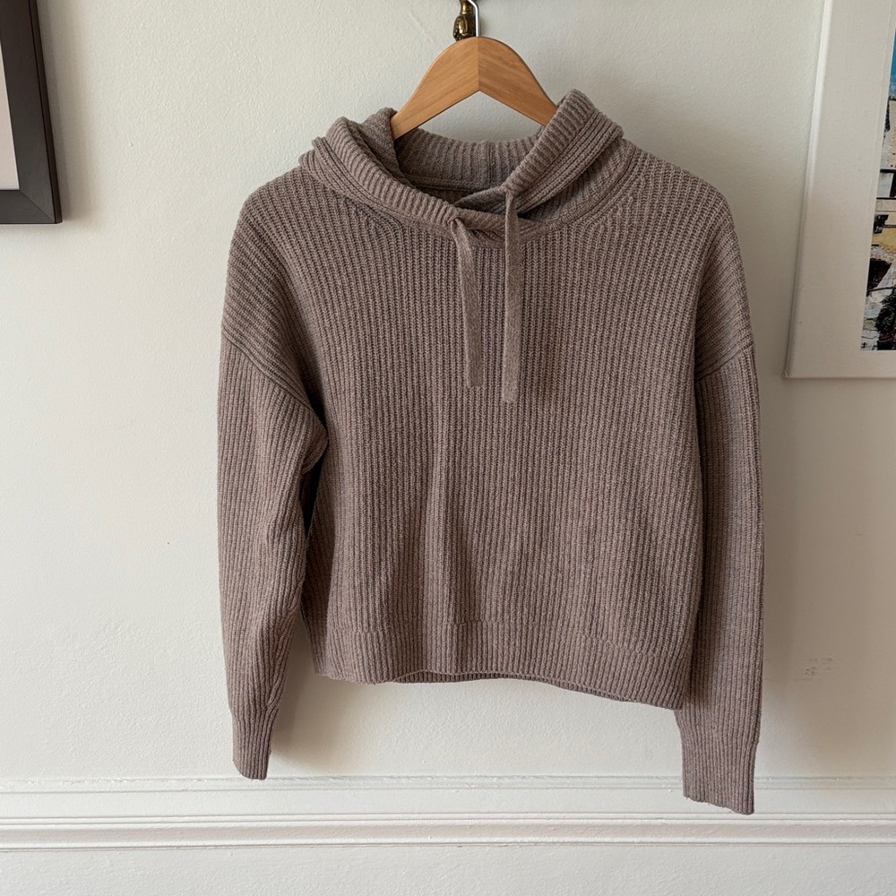 GAP Taupe Hooded Sweater